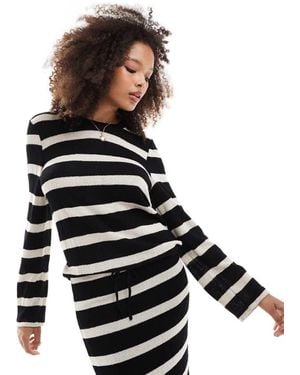 Object Sheer Knitted Jumper Co-Ord - White