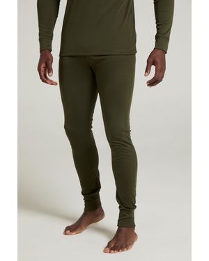 Mountain Warehouse 'Talus' Thermal Base Layer Trousers High Wicking Winter Trousers - Green