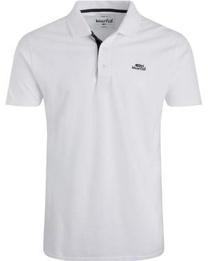 Weird Fish Miles Pique Organic Polo Shirt - White