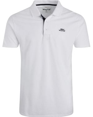 Weird Fish Miles Pique Organic Polo Shirt - White