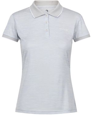 Regatta Ladies Remex Ii Polo Neck T-Shirt (Tahoe) - White