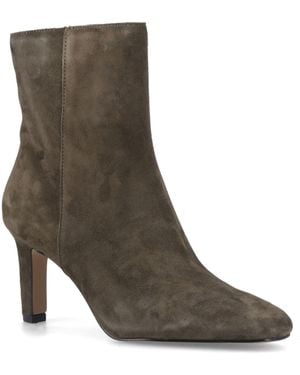 Dune Ovation Suede Heeled Ankle Boots - Brown