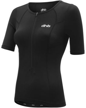 Dhb Hydron Tri Short Sleeve Top - Black