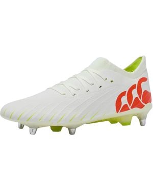 Canterbury Adult Speed Falcon Elite Soft Ground Rugby Boots (Snow) - White