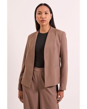 PRINCIPLES Edge To Side Stripe Blazer - Brown