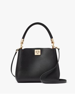 Kate Spade Phoebe Refined Grain Leather Small Top Handle Satchel - Black