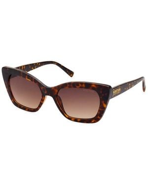 Kenneth Cole Cateye Tortoise Sunglasses - Brown
