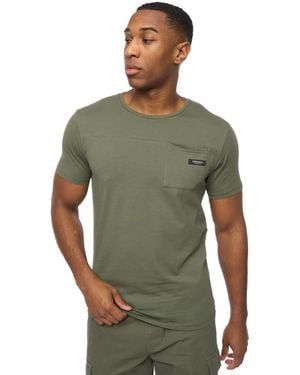 Crosshatch Utilate T-shirt (thyme) - Groen