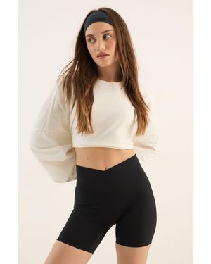 DSGN Studio Sculpt Wrap Waist Cycling Short - Black