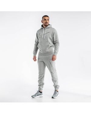Nike Logo Print Club Tracksuit Set - Grey