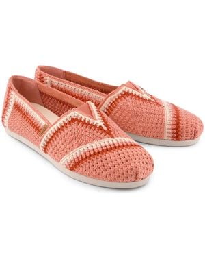 TOMS Alpargata Classic Cotton Medium Espadrilles - Red