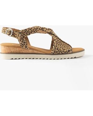 Gabor Rich Sandals Medium Leather - Metallic