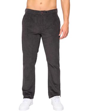 Crosshatch Cordout Loose Trousers (Anthracite) - Grey