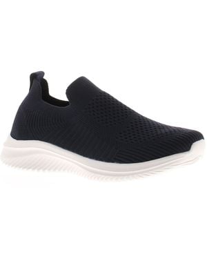FOCUS BY SHANI Knitted Trainers Annika Slip On Textile - Black