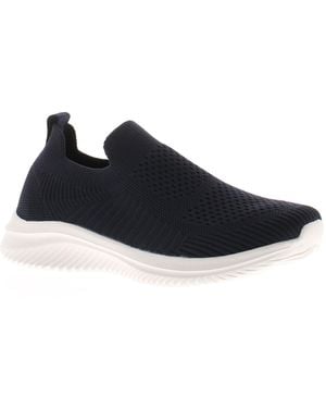 FOCUS BY SHANI Knitted Trainers Annika Slip On Textile - Black