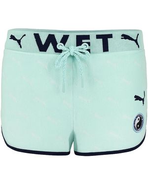 PUMA X Rihanna Fenty Terrycloth Dolphin Shorts Cotton - Green