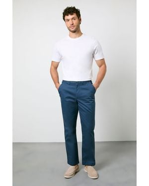 MAINE Denim Premium Chino Trousers Cotton - Blue