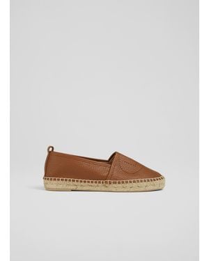 LK Bennett Alexa Flats, Tan - White