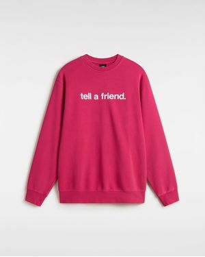 Vans Tell A Friend Fit Loose Crew - Pink