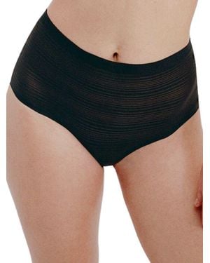 Chantelle Softstretch Stripes High Waist Brief - Black