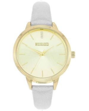Missguided Smg002Wg Ladies Watch - Metallic