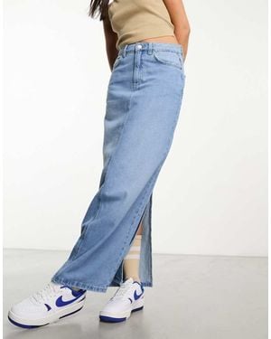 Cotton On Straight Maxi Skirt - Blue