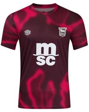 Umbro Adult 24/25 Ipswich Town Fc Short-Sleeved Jersey (Fig/New Claret/Beetroot) - Red