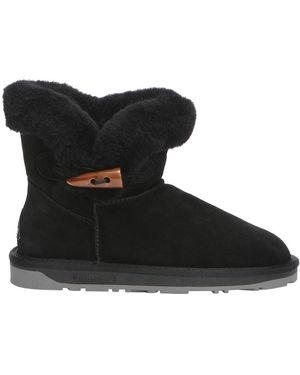 EVER AU Robin Horn Toggle Button Mini Boots - Black