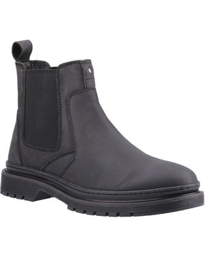 Hush Puppies Jamie Leather Boots - Black