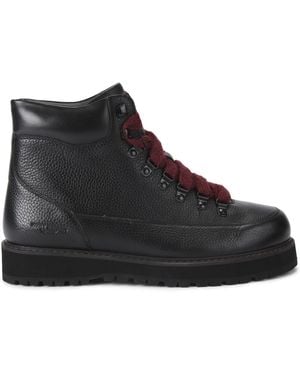 Kurt Geiger Leather Chiltern Hiker High Boots - Black