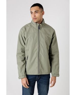 Kensington Eastside Lightweight Funnel Neck Zip Jacket - Green