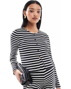 Mama.licious Maternity Buttondown Jersey Cardigan Co-Ord - Blue