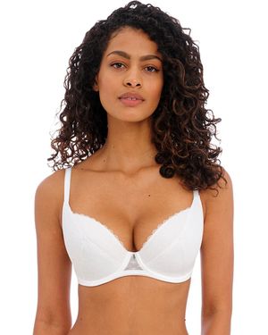 Freya Signature Padded Plunge Bra - White