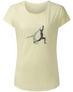 Dare 2b Ladies Serenity Yoga Pose T-Shirt (Wax) - Yellow