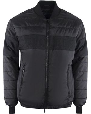 Ice Iceberg Padded Bomber Jacket - Black