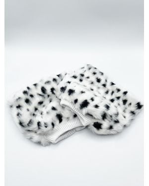 SVNX Faux Fur Boot Covers - White