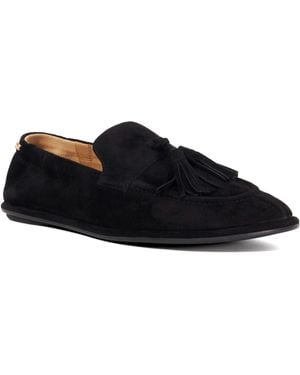 Dune Dune Aardende Suède Zwarte Instappers