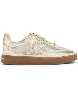 KG by Kurt Geiger Leather Leena Trainers - Natural