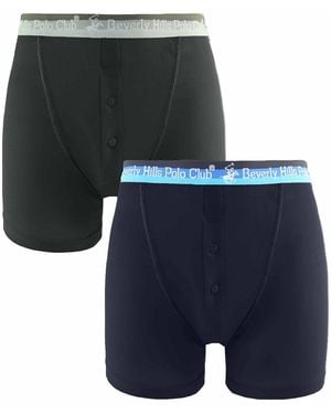 Beverly Hills Polo Club 2-Pack Boxer Shorts - Blue
