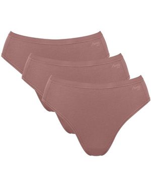 Sloggi Go Daily Cotton Tai Briefs (3 Pack) - Pink