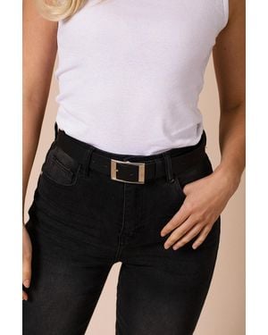 SVNX Square Buckle Belt - White