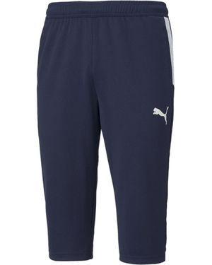 PUMA Teamliga Training Three Quarterpants Tracksuit Bottom - Blue