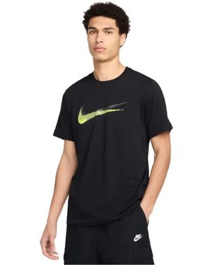Nike Swoosh Sportswear T Shirt - Black