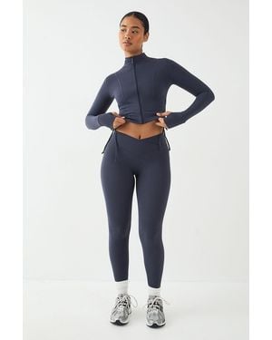 DSGN Studio Highwaist Sculpt Wrap Waist Legging - Blue