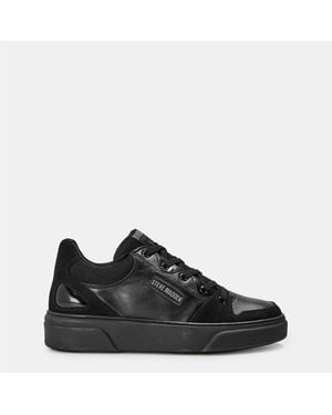 Steve Madden Kingpin Low Top Lace-Up Trainers - Black