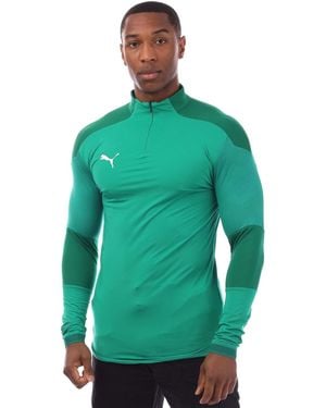 PUMA Final Training 1/4 Zip Top In Groen