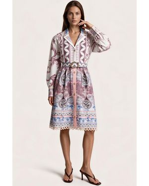 Msn-Collection Cotton Mini Skirt - Multicolour