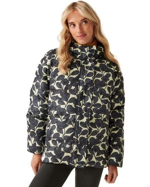 Regatta Orla Kiely Full Zip Padded Jacket - Black