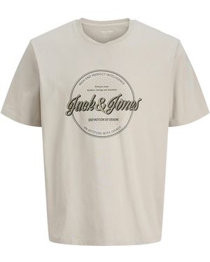 Jack & Jones Big & Tall T-Shirts O-Neck - White