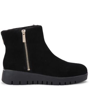 Carvela Kurt Geiger Suede Bello Zip Ankle Boots - Black